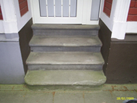 Treppe vor Sanierung